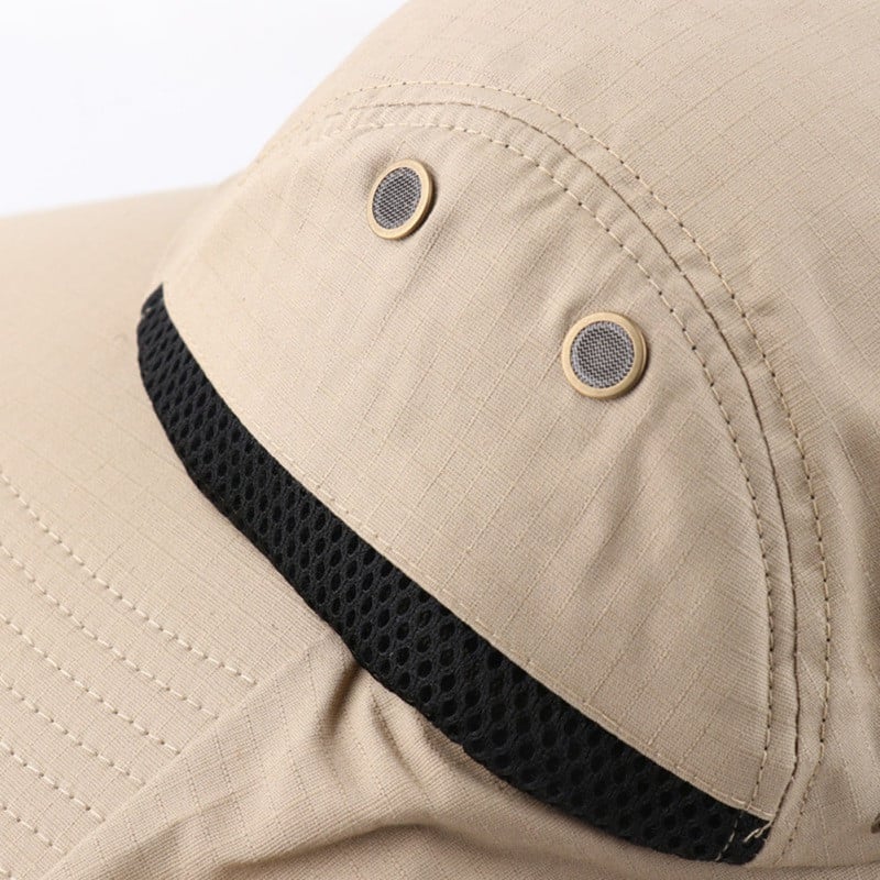 Слънцезащитна рибарска шапка Ветроустойчива шапка с широка периферия Алпинизъм Дишащи шапки за туризъм