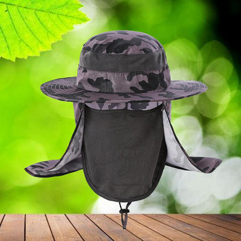 50% Hot Sale Αναπνεύσιμο καπέλο εξωτερικού χώρου νάιλον μεγάλο στρογγυλό στρογγυλό αντηλιακό καπέλο γρήγορου στεγνώματος για ενήλικες Αξεσουάρ ψαρέματος