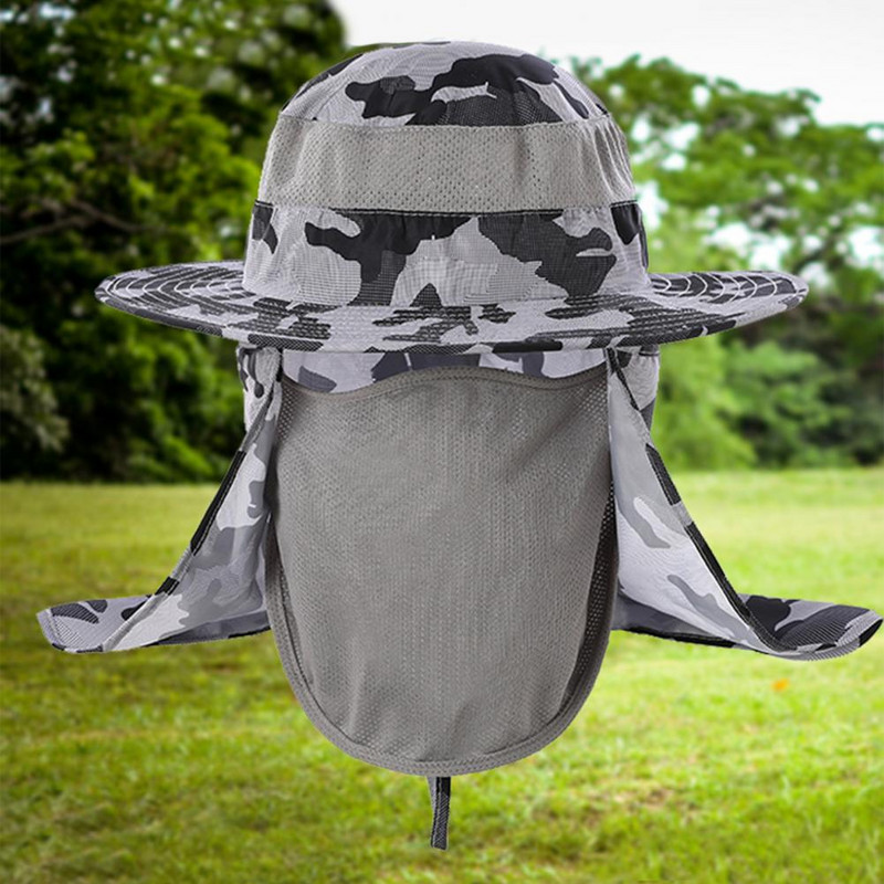 50% kuum müük hingav õuemüts laia äärega nailonist suur ümmargune suvine päikeseplokk kiiresti kuivavad mütsid täiskasvanute kalapüügi tarvikutele