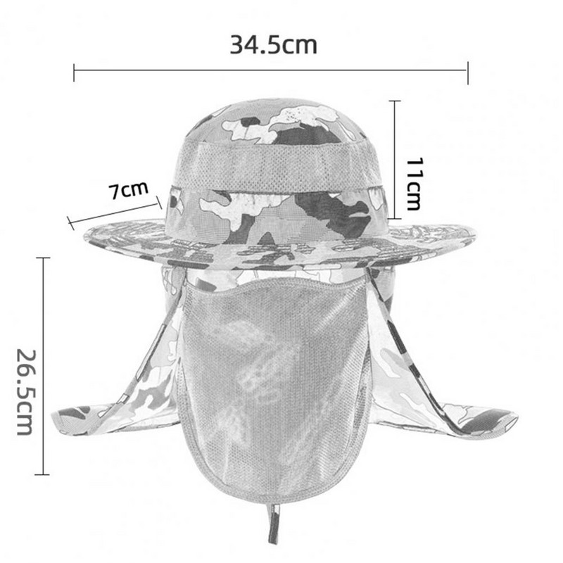 50% kuum müük hingav õuemüts laia äärega nailonist suur ümmargune suvine päikeseplokk kiiresti kuivavad mütsid täiskasvanute kalapüügi tarvikutele