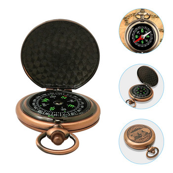 Детски компас Древни джобни аксесоари за кола Малък ретро часовник Кораби Къмпинг