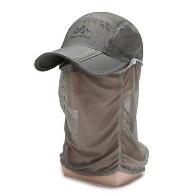Шапка за риболов на открито Слънцезащитен капак Подвижна шапка Бързосъхнеща шапка за риболов Ветроустойчива шапка за сенник