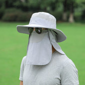 Unisex õues kalapüügimüts päikesemüts UPF 50+ päikesekaitse ja kaelaklapiga