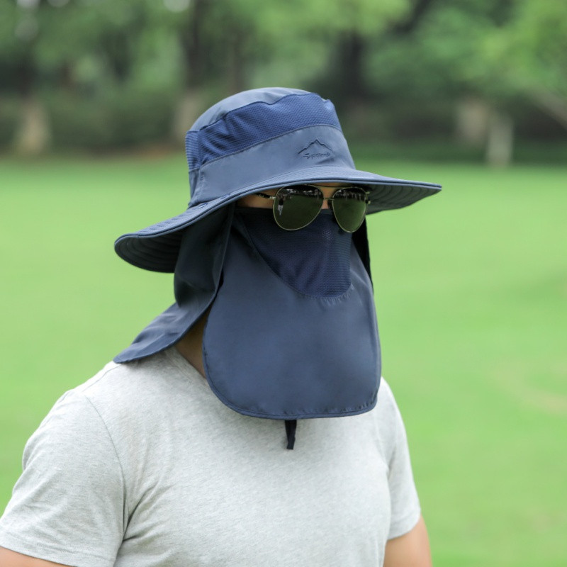 Unisex õues kalapüügimüts päikesemüts UPF 50+ päikesekaitse ja kaelaklapiga