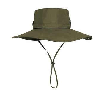 Лятна голяма водоустойчива рибарска шапка Дамска лятна слънчева защита срещу UV лъчи Къмпинг Туризъм Планински шапки