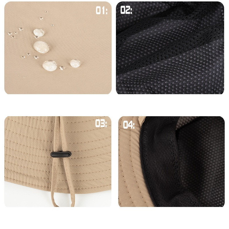 Suvine suur veekindel kalamehemüts naistele Suvine päike UV-vastane kaitse Matkamine Mägironimismütsid