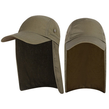 Unisex Καπέλα πεζοπορίας για εξωτερικούς χώρους Quick Dry Sun Visor Καπέλο Αντιηλιακή προστασία με κάλυμμα αυτιού με πτερύγιο λαιμού για σκουφάκια πεζοπορίας