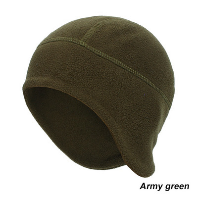 Ανδρικό καπέλο Fleece εξωτερικού χώρου Κάμπινγκ Πεζοπορία ψάρεμα Αντρικό καπέλο Αντιανεμικό ποδήλατο Κυνήγι Στρατιωτικό Tactical Hat Beanies