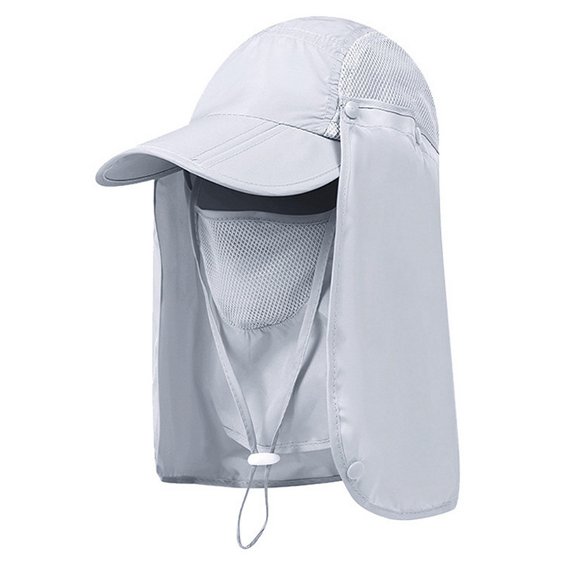 Mehed, naised, Safari müts, eemaldatav kaelakate päikesekaitsega, kaelaklapiga matkamüts