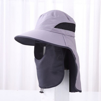 Πολλαπλών χρήσεων Υπαίθρια Αναρρίχηση Ψάρεμα Τουρισμός Γείσο Sun Fisherman Καπέλο Summer Neck Guard Καπέλο Προστασία UV Αναπνεύσιμο καπέλο