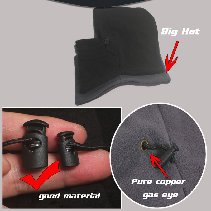 Talvised paksud fliisist soojad balaclava mütsid, termotuulekindel rattakiiver, suusarattamatkamise mootorratta kaela soojendav näomask