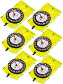 6 tükki Matkakompass Seljakotikompass Orienteerumiskompass Matkamine Veekindel kompass Kaardilugemine Navigeerimine lastele Telkimine