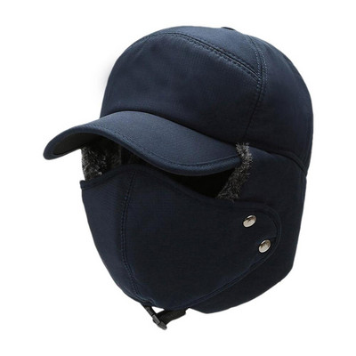 Talvine tuulekindel müts Meeste soe Lei Feng CapFliisist voodriga kõrvaklapi müts Must suusasõdur Trapper Cold Anti Snow Cap