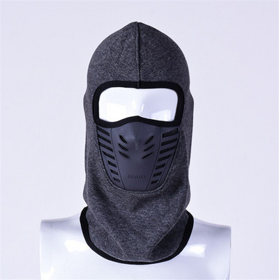 Зимна ветроустойчива маска за лице Каска Мъж или жена Велосипед на открито Мотоциклет Ловни шапки Термична поларена шапка