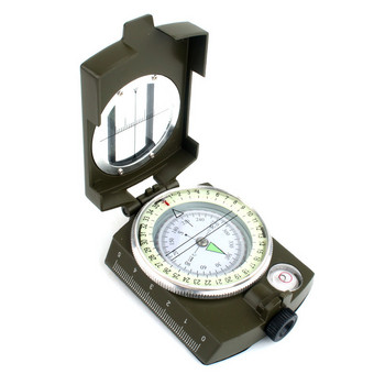 Нов многофункционален американски компас планинарство оборудване за къмпинг на открито компас светещ сгъваем преносим компас