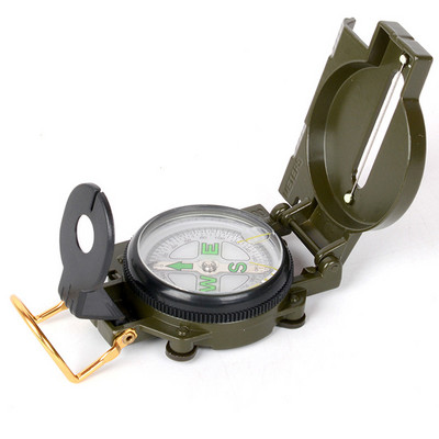 Outdoor Compass Camping Hiking Compass Portable Multifunctional Footprint Travel Military Compass Camping Tools