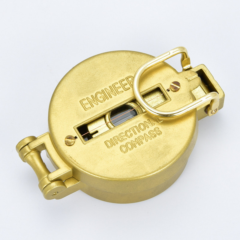 Vanjski profesionalni višenamjenski kompas DC45-3A zlatna aluminijska legura Američki preklopni kompas planinarski putni kompas