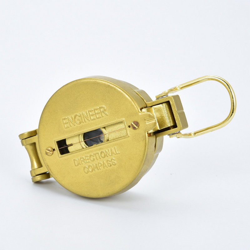 Vanjski profesionalni višenamjenski kompas DC45-3A zlatna aluminijska legura Američki preklopni kompas planinarski putni kompas