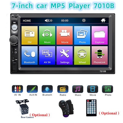Sistem audio auto nou 2022, FM, Bluetooth, MP3 player, Bluetooth, difuzor auto player video multimedia