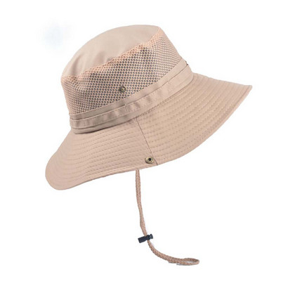 Meeste suvine päikesekaitsekreem kalapüügimüts välisspordiks päikesevari UV-kaitse hingav reisimine ronimine ratsutamispüügimütsid