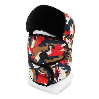 Χειμερινό ζεστό καπέλο υπαίθριου ανδρικού χώρου Γυναικείο Κασκόλ ιππασίας Κασκόλ Χοντρό αυτί αντιανεμικό Lei Feng Καπέλο σκι Αντιθαμβωτικό βαμβάκι πεζοπορίας