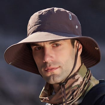 Καλοκαιρινό ανδρικό καπέλο με καπέλο προστασίας από υπεριώδη ακτινοβολία εξωτερικού χώρου Σαφάρι Παναμά Κυνηγετικό καπέλο πεζοπορίας Mesh Καπέλο ψαρά αντηλιακό καπέλο παραλίας