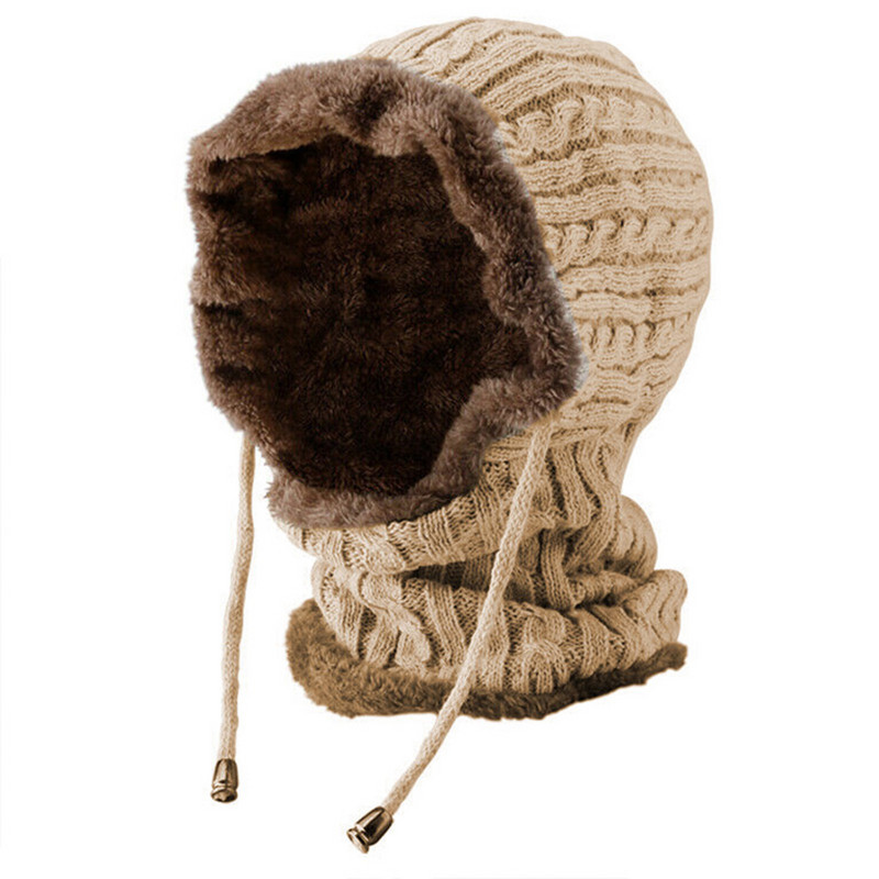 Moodne fliisist kootud müts, pikk kaelus varrukatega, paks talvine soojendav müts jalgrattasõiduks suusatamiseks kõndimiseks