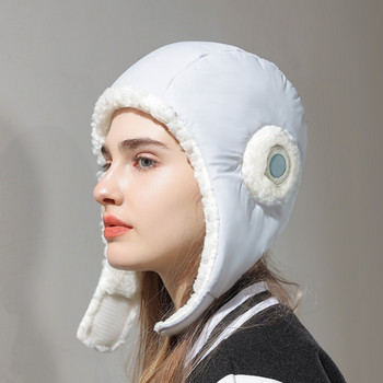 Καπέλο χειμερινού βομβαρδισμού με πτερύγια αυτιών Καπέλο ποδηλασίας για γυναίκες Keep θερμικά αντιανεμικά σκουφάκια πεζοπορίας για σκι