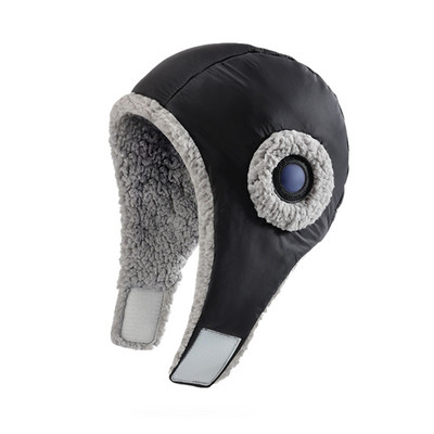 Žieminė bombonešio kepurė su ausų atvartais Dviračių gaudyklių kepurė moterims Laikykite karščiui atsparias vėjui slidinėjimo žygio kepures