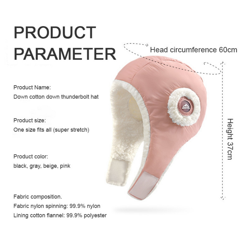 Žieminė bombonešio kepurė su ausų atvartais Dviračių gaudyklių kepurė moterims Laikykite karščiui atsparias vėjui slidinėjimo žygio kepures