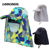 LOOGDEEL Jahimatkad Matkad Kalapüügimütsid Mehed Naiste Õues Päikesekaitse Hingavad mütsid Täispea kiiresti kuivavad peakatted