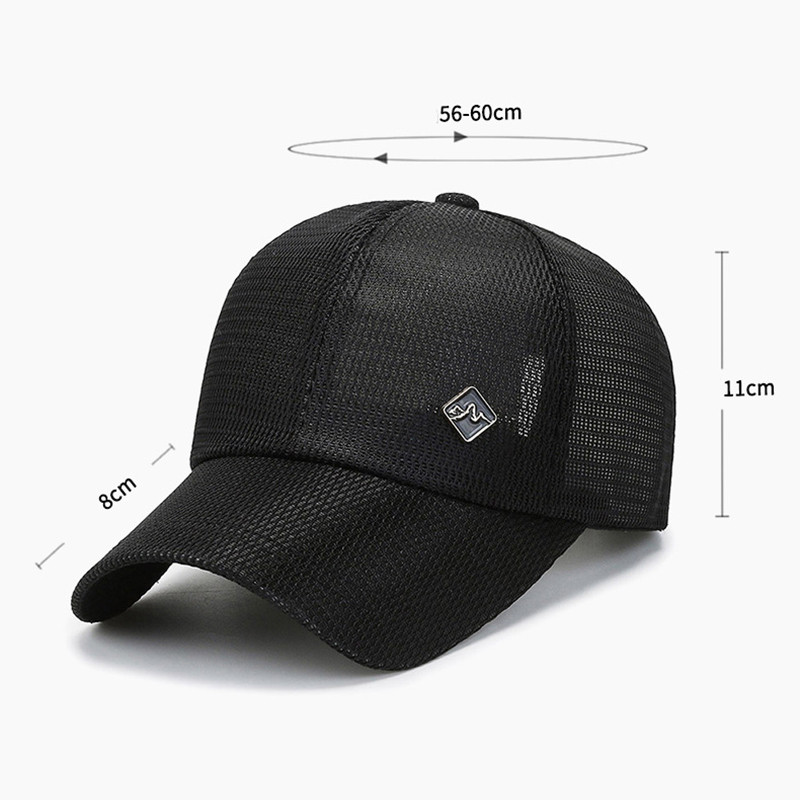NIXHIT modna muška bejzbol kapa Ljetna mrežasta brzosušeća prozračna kapa za sportove na otvorenom, ribolov, planinarenje, vožnja, šešir za penjanje A280