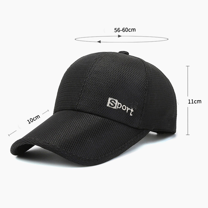 NIXHIT Лятна модна мъжка бейзболна шапка Бързосъхнеща дишаща мрежеста камионка Спорт на открито Риболов Туризъм Шофиране Шапка за катерене A288