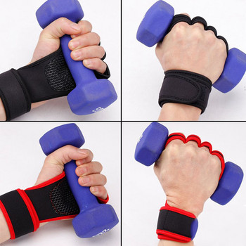 Тренировъчни ръкавици за вдигане на тежести за жени Мъже Фитнес Спорт Бодибилдинг Гимнастика Дръжки Фитнес зала Ръкавици за протектор за дланта на китката