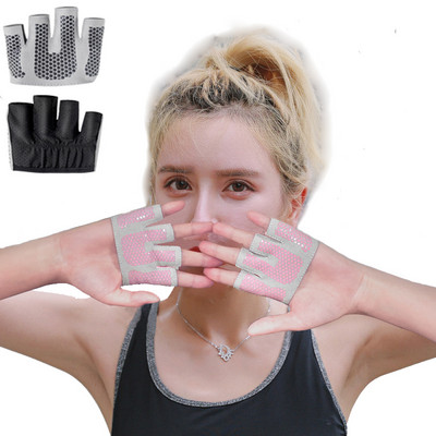 Фитнес ръкавици с половин пръст Мъже Жени за Crossfit Workout Glove Мощност Вдигане на тежести Бодибилдинг Протектор за ръце