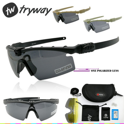 twtryway Outdoor Photochromic glasses 3.0 Ballistic Polarized goggles Protection Military glasses paintball shooting gafas