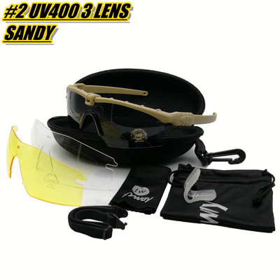 twtryway Outdoor Photochromic glasses 3.0 Ballistic Polarized goggles Protection Military glasses paintball shooting gafas