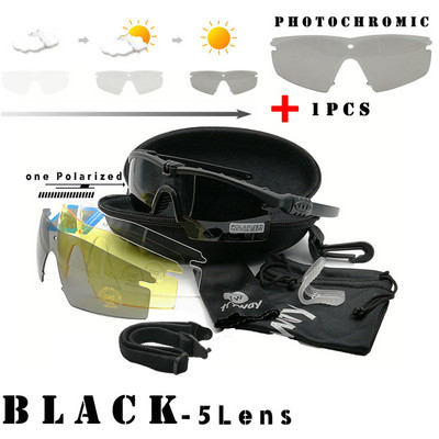 twtryway Outdoor Photochromic glasses 3.0 Ballistic Polarized goggles Protection Military glasses paintball shooting gafas