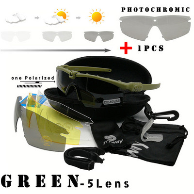 twtryway Outdoor Photochromic glasses 3.0 Ballistic Polarized goggles Protection Military glasses paintball shooting gafas