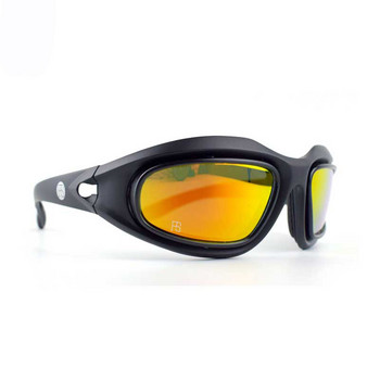 Γυαλιά ηλίου Tactical Military C5 X7 Polarized Γυαλιά ορειβασίας πεζοπορίας Γυαλιά ορειβασίας εξωτερικού χώρου Αθλητικά γυαλιά με 4 φακούς