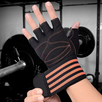 Ръкавици за вдигане на тежести, мъже, жени, тренировъчна ръкавица, щанга, фитнес, фитнес ръкавици с опора за китката за Cossfit, тренировка, защита, защита