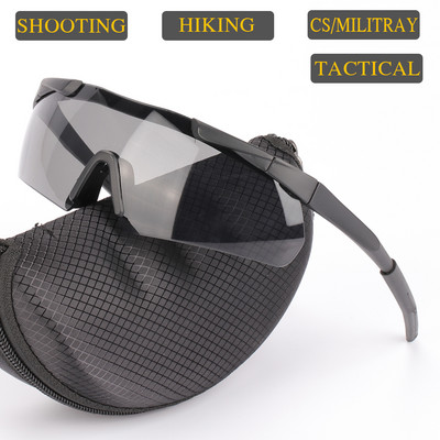 Jaunas militārās aizsargbrilles, ložu necaurlaidīgs triecienizturīgs HD objektīvs UV400 āra lietošanai vīriešu saulesbrilles Brilles, taktiskās šaušanas brilles