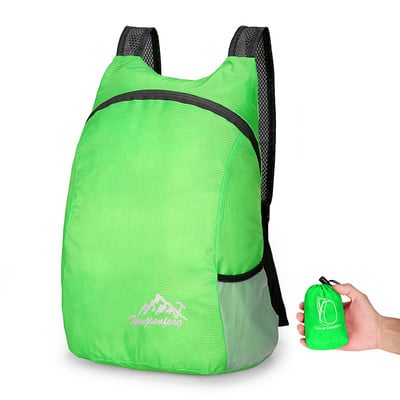 Ελαφρύ πτυσσόμενο γυναικείο σακίδιο πλάτης 15L Πτυσσόμενο Υπερελαφρύ πτυσσόμενο σακίδιο πλάτης εξωτερικού χώρου Αθλητικό σακίδιο ημέρας για άνδρες Γυναικεία