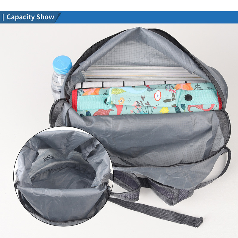 Ελαφρύ πτυσσόμενο γυναικείο σακίδιο πλάτης 15L Πτυσσόμενο Υπερελαφρύ πτυσσόμενο σακίδιο πλάτης εξωτερικού χώρου Αθλητικό σακίδιο ημέρας για άνδρες Γυναικεία