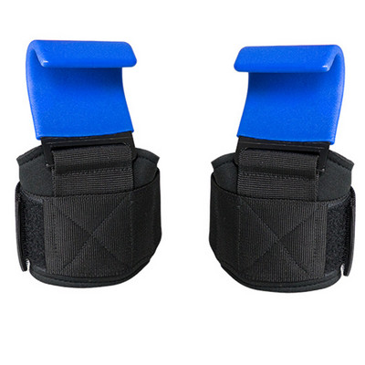 Svorio kėlimo rankenos kabliukai Kėlimo kablys Ranka ir treniruoklis Fitneso riešo dirželiai Sunkios apkrovos prisitraukimai Galios kėlimo rankenos Paminkštintas treniruočių kabliukas