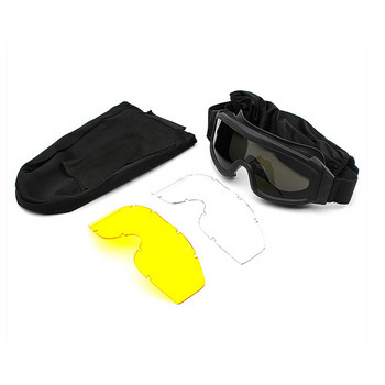 Στρατιωτικά τακτικά γυαλιά αντιανεμικά Γυαλιά Airsoft Paintball Ανδρικά γυαλιά πολέμου Πεζοπορία Πεζοπορία Πρόληψη UV400