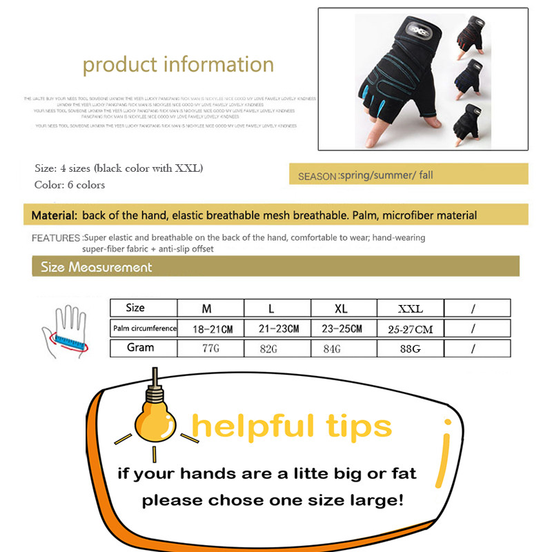 Γάντια προπόνησης βαρέων βαρών για άνδρες Γάντια γυμναστικής Bodybuilding Γάντια μισού δακτύλου Αντιολισθητικά Εκτεταμένη υποστήριξη καρπού Αθλήματα άρσης βαρών