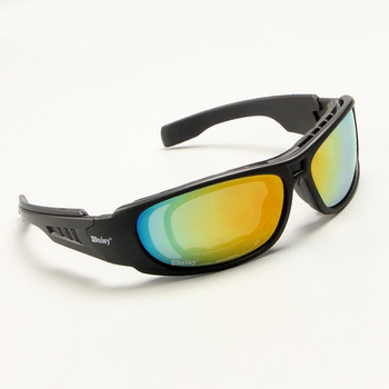 Daisy C6 Outdoor Tactical Glasses Riding Cycling Military Sunglasses Gun Shooting Glasses Αντιανεμικά, ανθεκτικά στη σκόνη, πολωτικά γυαλιά