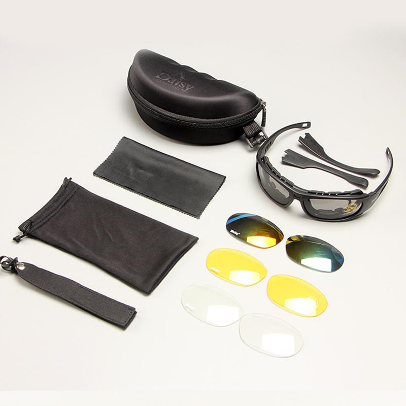 Daisy C6 välistingimustes kasutatavad taktikalised prillid, ratsutamine, jalgrattasõit, sõjalised päikeseprillid, tulistamisprillid, tuulekindlad, tolmukindlad, polariseeritud prillid