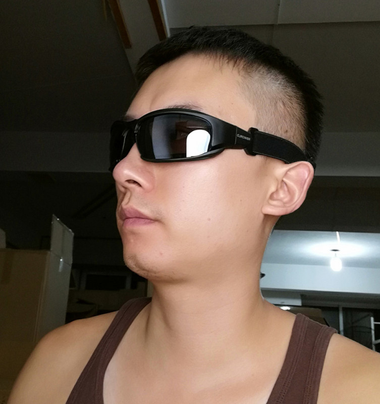 RBworld X7 szemüveg Férfi Katonai polarizált napszemüveg Golyóálló airsoft lövöldözés Gafas füstlencse Motorkerékpáros szemüveg